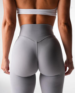 Latest Custom Dove Effortless <b>Flare</b> <b>Leggings</b> Figure Flattering Hip Seam <b>High</b> <b>Waist</b> & Active Wear Fashion Gym <b>Leggings</b> For Women - Product Image 6