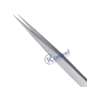 Pinces à épiler pour extensions de cils en acier inoxydable personnalisées avec étiquette privée, forme droite en I, pointes pour cils volumineux, pinces à épiler isolantes - Product Image 2