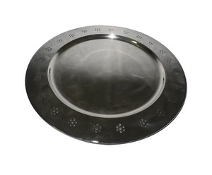 Decorativo redondo ecológico de diseño para placa de cargador, placa de boda de tendencia a la moda, 100 Uds., placas de servicio de pedido mínimo - Product Image 5