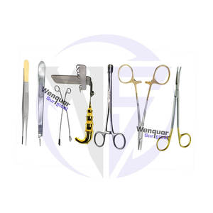 Juego de Cirugía Pediátrica de 7 Piezas, Instrumentos de Laparotomía Infantil de Acero Inoxidable, Certificación CE, Uso Médico Hospitalario, Acabado Dorado Parcial - Product Image 2