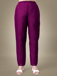 Robe de bureau d'été vintage bohème décontractée en coton mélangé col rond brodé solide imprimé Kurti pantalon au genou ordre du jour - Product Image 5