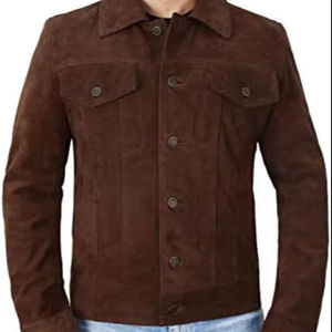 Vestes en cuir personnalisées Mode masculine Vestes en cuir coupe-vent Vestes en cuir suédé de haute qualité Vêtements de rue - Product Image 1