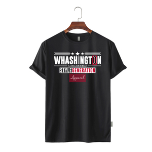 Camiseta de Manga Corta para Hombre, Verano 2026, Estilo Urbano, Ecológica, Transpirable, de Algodón, Tallas Grandes, Secado Rápido, con Estampado Personalizado en la Parte Delantera - Product Image 2