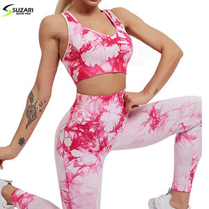 Ensembles de yoga pour femmes Offre Spéciale 2 pièces nouveauté vêtements de sport sans couture avec motif solide de taille plus ensemble de yoga - Product Image 3
