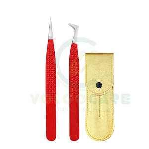 Pinzas de Punta inclinada de precisión profesional 2024 fabricadas con acero inoxidable disponibles en todos los colores y estilos - Product Image 1