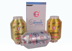 High Tenacity 150D Kasab Embroidery Polyester <b>Yarn</b> Lurex Jari Flora with Durable <b>Metallic</b> Finish - Product Image 2