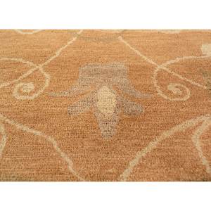 Aalam Beige <b>Brown</b> Hand Knotted <b>Wool</b> Rugs Pae-5418 Floral Abstract Living Carpet for Home for Hallway Rectangle Puzzle Entryway - Product Image 3