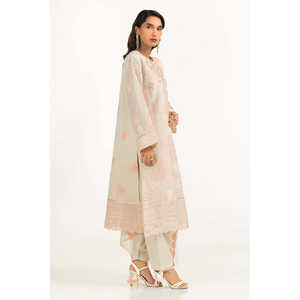 Conjunto de Traje Bordado de 3 Piezas en Papel y Algodón para Mujer IUSTKSD-2204 - Product Image 1