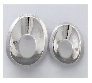 Lot de 3 bols à fruits en aluminium de haute qualité fini brillant pour hôtel et restaurant à domicile au prix de gros - Product Image 2