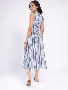 Suministro directo de fábrica elegante vestido Midi con estampado de Cachemira para eventos nocturnos y ocasiones especiales disponibles al mejor precio - Product Image 6