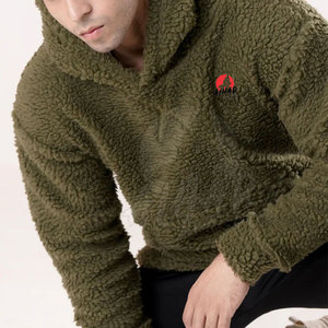 New Arrival Pullover <b>Men</b> <b>Sherpa</b> <b>Hoodies</b> Oversized Best Selling <b>Men</b> <b>Sherpa</b> <b>Hoodies</b> For Good Sale - Product Image 4