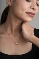 Colgante de Diamante Cultivado en Laboratorio CVD de 1.53 Quilates, Corte Brillante, Oro Blanco Sólido de 14K, Certificado IGI, Joyas Finas para Mujer