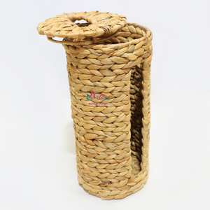 Artex Dong Thap Vietnam boîte à mouchoirs faite à la main organisateur jonc de mer jacinthe d'eau produit artisanal naturel - Product Image 2