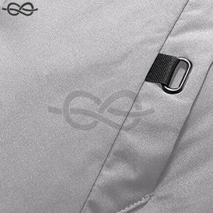 Chaqueta larga acolchada para hombre, ropa de abrigo acolchada con capucha cálida de invierno, Abrigo acolchado de Color sólido con cremallera, elegante y cómodo, gris XL - Product Image 6