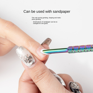 Nail Polish <b>Gel</b> <b>Remove</b> Nail Dead Skin Cuticle Pusher Stainless Steel Double End Nail Cuticle Pusher - Product Image 3