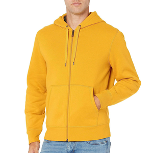 OEM Venta al por mayor Nuevo Logotipo de impresión personalizada de alta calidad Sport Gym Heavyweight 320GSM Cotton Tech Fleece Full Zip Up Hoodie para hombres - Product Image 2