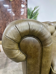 Canapé 3 places en tissu crème avec cadre en bois classique moderne, design incurvé écologique, idéal pour villa, salon, hôtel, atelier, parc, école - Product Image 2