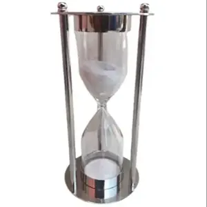 High Selling Timer Sand Clock Superior Quality Metal And Glass Latest Arrival Hour Glass Hotel And Office Desktop Decor