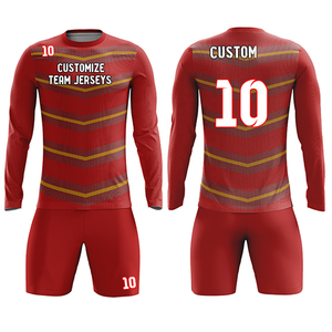 Survêtement d'entraînement respirant imprimé personnalisé uniformes de maillot de football pour hommes adultes enfants costumes de sport d'équipe de football pour garçons - Product Image 1