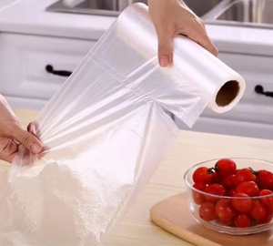 Factory Vest Flat Transparent Fresh Fruits Vegetable Bread Food Packaging <b>Clear</b> Supermarket Plastic Produce <b>Bag</b> on Roll - Product Image 2
