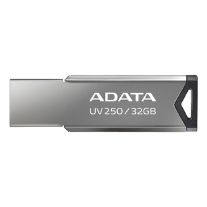 แฟลชไดรฟ์ Adata AUV250-32G-RBK ความจุ 32GB 2.0 สีเงิน รูปทรงกุญแจ พร้อมสายคล้องคอ พิมพ์โลโก้ สลักโลโก้ ความจุ 128GB  วัสดุโลหะและพลาสติก - Product Image 1