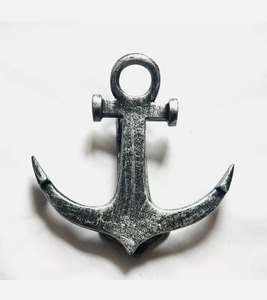 Ancrage de porte en argent Antique, porte d'entrée en fer, cadeau de mariage, Style île longue, décor de maison maritime - Product Image 6