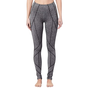Pantalons de yoga pour femmes à taille haute élastique, poches profondes, contrôle du ventre doux, imprimé léopard, 100% nylon, antibactérien, écologique - Product Image 1