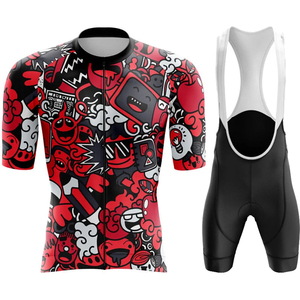 Tenue de cyclisme respirante sans couture de haute qualité, design personnalisable, vêtements de sport pour hommes, vélo de route, dernière mode, ensembles de vêtements de sport 100% - Product Image 2