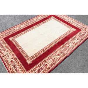 Alfombra Turca Vintage de 5.3x7.3 pies (161x221 cm), Alfombra Floral Roja y Blanca - Product Image 4