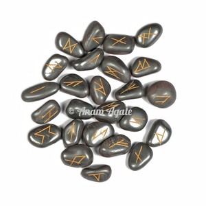 ชุดอักษรรูนหินอะเวนจูรีนสีเขียวแกะสลักแบบกำหนดเองทางออนไลน์สำหรับการรักษาด้วยคริสตัล - Product Image 2