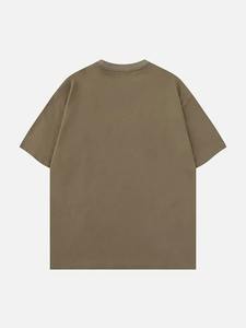 Camiseta clásica para hombre, cuello redondo de algodón, manga corta, ajuste cómodo, color sólido, uso diario, informal, moderno, a la moda - Product Image 4