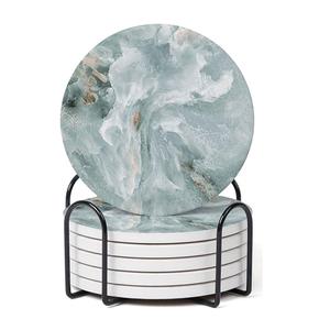 Elegant design <b>marble</b> <b>coasters</b> with premium quality finished and contemporary styling for table decor - Product Image 5