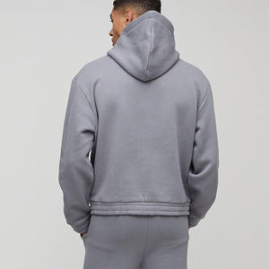 Prix bas et MOQ, vêtements pour hommes, molleton 100% coton, sweats à capuche pour hommes de haute qualité avec logo personnalisé et broderie, sweats à capuche streetwear. - Product Image 5