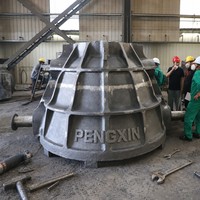 Qt500-7 Tanque de Escoria de Hierro Dúctil de Acero Fundido en Arena, Marca Pengxin Personalizada, Certificado ISO 9001