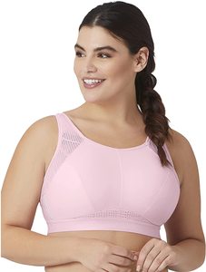 Digital Printing Logo Mesh High <b>Support</b> Four-Way Stretch Women's Sports Bra <b>Crop</b> <b>Top</b> Crisscross Straps Spandex/Nylon Fabric - Product Image 6