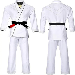 Nuevo OEM de alta calidad profesional liso de la mejor calidad Material transpirable práctica de artes marciales Color gris Uniforme de Jiu Jitsu - Product Image 5