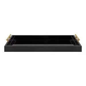 Plateau de service en marbre blanc de luxe forme rectangulaire nouveaux derniers plateaux de table plateau de service en marbre de haute qualité avec poignée - Product Image 6