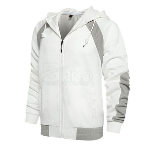 Venta caliente de alta calidad de los hombres de ropa informal de manga larga de color sólido chándal para adultos con el logotipo impreso para el invierno - Product Image 3