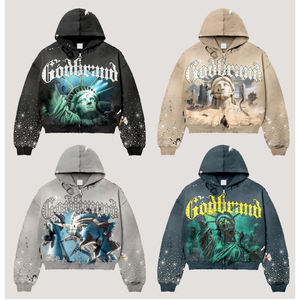 330GSM to 450gsm Oversize High Quality Custom logo Manufacturer <b>Men</b> Cotton Heavyweight Custom Zip up Hoodie <b>for</b> <b>Men</b> - Product Image 1