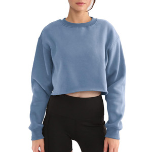 Vente en gros – Nouveau sweat-shirt court à capuche en coton tricoté imprimé pour femme, manches longues, idéal pour l'hiver 2025 - Product Image 1