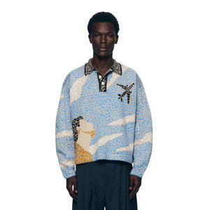 Suéter de Punto Mosaico, Diseño Artístico con Patrón Completo, Hilo Texturizado, Ropa de Invierno Premium, Suave, Cómodo, Ajuste Casual - Product Image 6