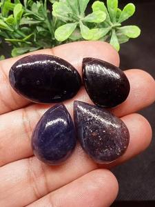 หินไอโอไลต์สีฟ้าหลวมจากธรรมชาติสำหรับการทำเครื่องประดับช่างฝีมือและการรักษาแบบเรกิ - Product Image 5