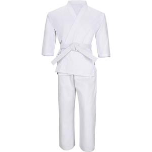 2025 personnalisé OEM rouge karaté costumes Arts martiaux uniformes hommes coton karaté costume poids moyen élastique pantalon - Product Image 6