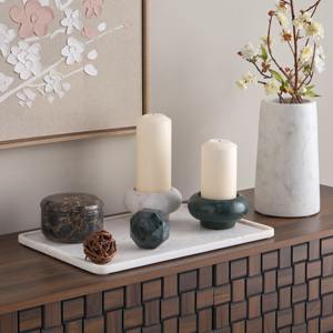Adorable <b>Marble</b> <b>Candle</b> <b>Holder</b> Elegant Table Centerpiece Stylish Decorative Accent Romantic And Festive Home Display - Product Image 2