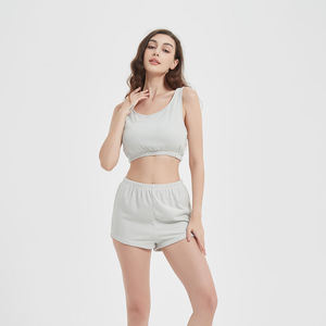 Vêtements de détente moelleux confortable hiver maison ensemble polaire flanelle couverture short ensemble confortable pyjamas ensemble support OEM tricoté - Product Image 4