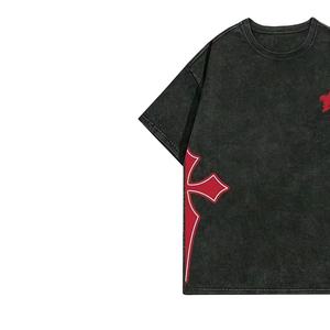 Camiseta Oversize de Algodón Personalizada para Hombre, Estilo Streetwear, con Acabado Vintage Lavado al Ácido, Antiarrugas, Cuello Redondo, Manga Corta - Product Image 3