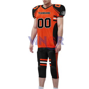 Uniforme de Fútbol Americano Personalizado 100% Poliéster, Talla Grande, Antibacteriano, Transpirable, con Sublimación Impresa - Product Image 1