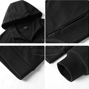 Chándal deportivo de gimnasio informal de gran tamaño para hombre con estilo, ropa de algodón 100% de manga larga para invierno y otoño fresco - Product Image 5
