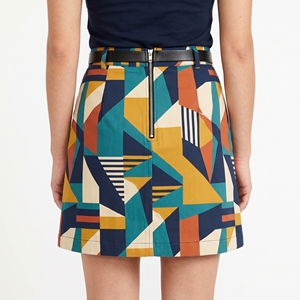 Women's Summer Printed Mini <b>Skirt</b> Abstract Pattern Casual Short <b>Skirt</b> OEM ODM Wholesale Factory Custom Print Low MOQ - Product Image 5