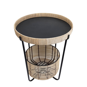 Table ronde en fer pour la décoration intérieure avec pieds pliants tables élévatrices couleur or pour l'extérieur et le salon meubles décoratifs - Product Image 3